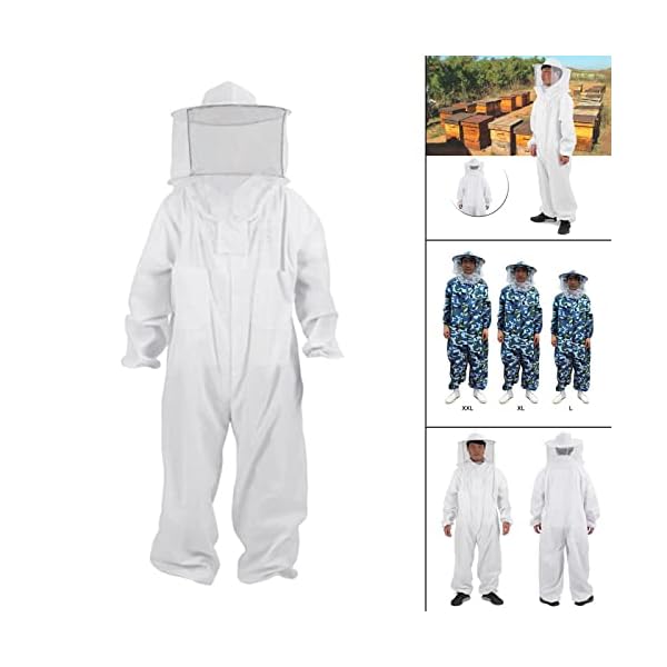 Perfeclan Imkeranzug, Imkeranzüge Overall Outfit Ausrüstung Bienenzuchtbedarf mit schützender, selbsttragender, runder… – Bild 8