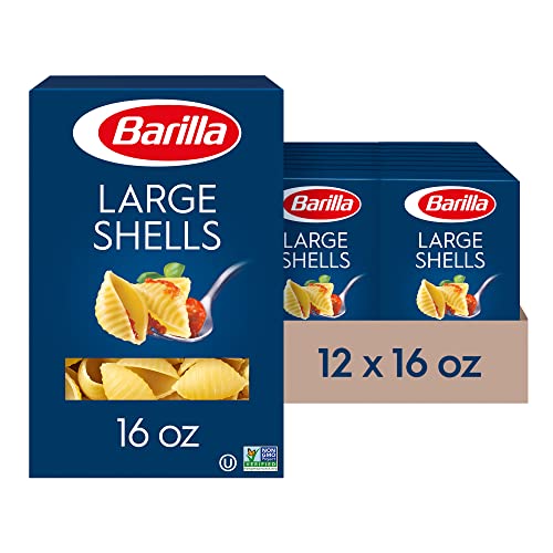 Buy Barilla Jumbo Shells Pasta, 12 oz. Box (Pack of 12) NonGMO Pasta