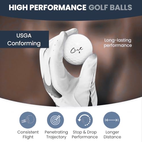 Cut Blue Golf Balls