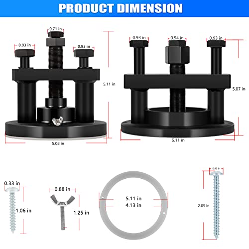 Yoursme Front & Rear Crankshaft Oil Seal Remover and Installer Tool Kit for Detroit Diesel DD13/DD15 Engines Alternative to W541589023300 W541589003400 W470589004300 by Yoursme - Image 7