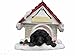 Poodle Ornament Black A Great Gift For Poodle Owners Hand Painted and Easily Personalized "Doghouse Ornament" With Magnetic Back