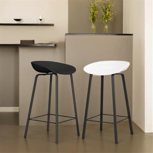 Chaise de bar en bois gris avec structure robuste en fer - 5