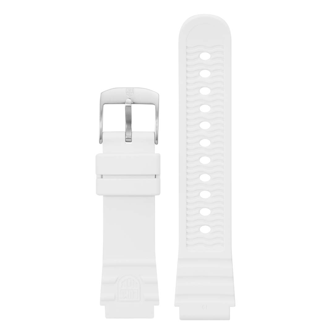 LuminoxMen's White 19mm Leatherback Sea Turtle Series Silicone Watch Band