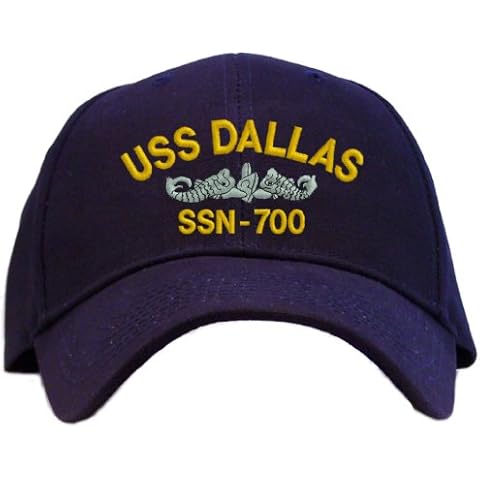 USS Dallas SSN-700 Embroidered Baseball Cap - Navy Cover