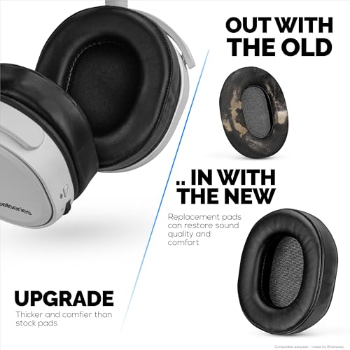 Coussinets en peau de mouton pour éliminer la douleur d'oreille sur Steelseries Arctis