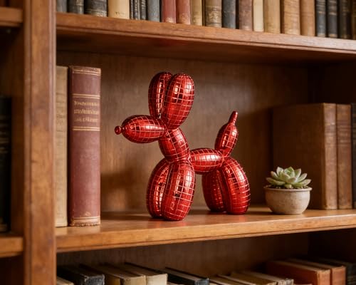 Estatua Perro Globo Disco 5 Pulgadas Decorativo miniatura 5