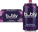 bubly Sparkling Water, Blackberry, 12 Fl Oz Cans (8 Pack)