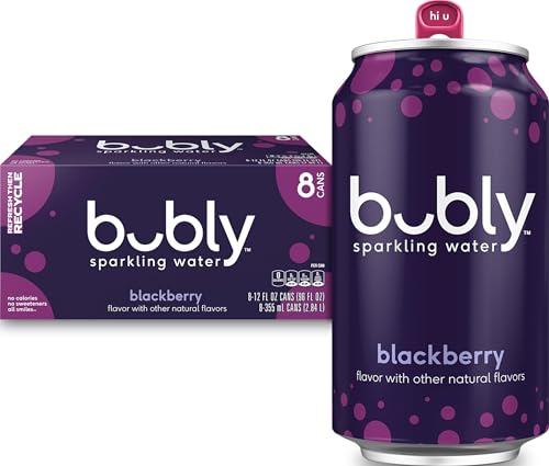 bubly Sparkling Water, Blackberry, 12 Fl Oz...