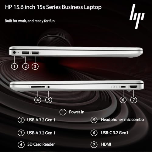 Image of HP 15.6'' Business and Student Laptop Included with Microsoft Office, Intel Powerful Processor, 16GB RAM, 512GB SSD, Ultra Quiet Design, Long Battery Life, Wi-Fi 6, Bluetooth 5, Windows 11 Pro, WOWPC