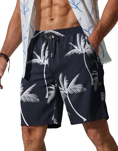 Short de plage léger pour homme COOFANDY avec cordon de serrage et taille élastique confortable