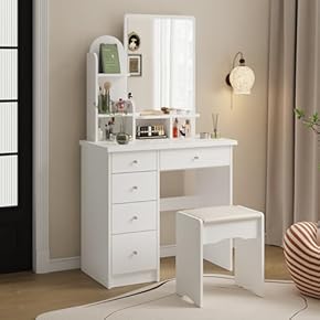 鏡台・ドレッサー(ベッドルーム家具) 通販 | Amazon Home&Kitchen