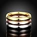 Imagen de JAJAFOOK Juego de anillos apilables de 3 mm para mujer