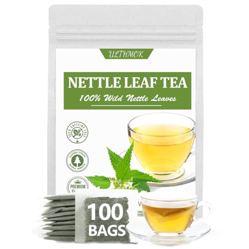 Premium 100 Stinging Nettle Leaf Tea Bags, Made with 100% Wild Nettle Leaves,No Additive &