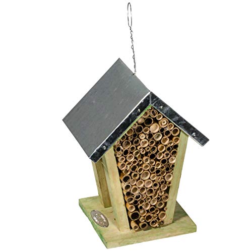 Preisvergleich Produktbild SIDCO Bienenhaus Bienenstock Bienenhotel Bienenkorb Wildbienen Insektenhotel Holz