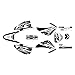 Kalair GFX Graphics Kit for Honda CRF 150F (2003-2007) Lethal Series - Dirt Pit Bike Motorcycle Stickers, Dirtbike Racing Automotive Decal Motocross Accessories no-Plastics