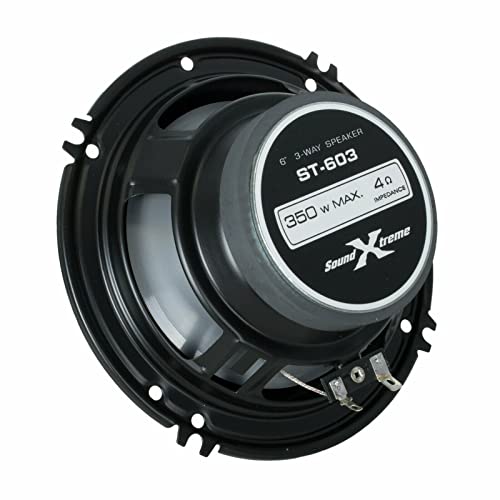 Pair Of Soundxtreme 6" In 3-Way 350 Watts Coaxial Car Audio Speaker Cea Rated (2 Speakers) #TOP6