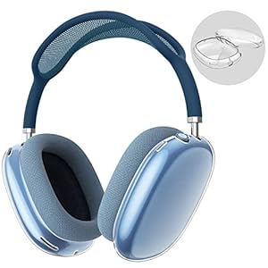 Fintie Hoes Kompatibel met AirPods Max Hoofdtelefoon, zachte TPU Helder anti-kras Beschermhoes voor AirPod Max, Kristalhelder