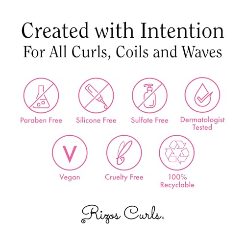 Rizos Curls Trio Bundle, Hydrating Shampoo & Deep Conditioner & Curl Cream Bundle, Gently Cleanse and Hydrate Curly Hair, Style & Define Curls for Frizz Free Volume, For All Curl Patterns 2a - 4c - Thumbnail 7