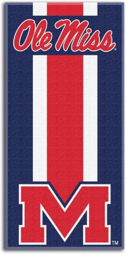 Image of Northwest NCAA Mississippi Old Miss Rebels Unisex-Adult Beach Towel, 30 inch x 60 inch, Zone Read (Pack of 6)