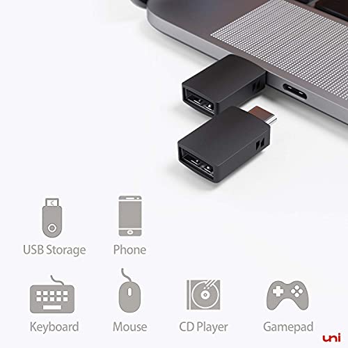 image for USB C to USB Adapter [2 Pack], uni High-Speed USB C Male to USB 3.0 Fe