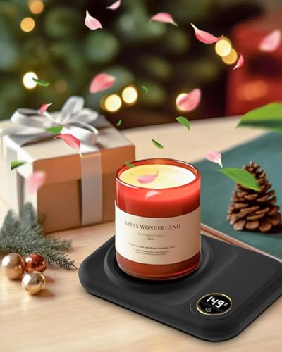 Image of Coffee Mug Warmer, 3-Temp Settings USB Coffee Mug Warmer, 113℉ /131℉ /149℉ Plug in USB Candle Warmer Beverage for Coffee, Cocoa, Tea, Candle, Gift for Women Man Coffee Lover