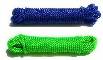 DarkShri Cloth Hanging Rope for Both Indoor and Outdoor Purpose Thin Nylon Retractable Clothesline(2 pcs)