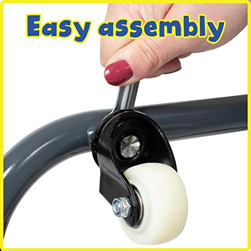 Miniatura 6 de Ready 2 Learn Estante De Secado De Arte, Organizador De Arte Resistente Para Pinturas Y Dibujos, 25 Estantes, Acero, 4 Ruedas, 2 Ruedas De Bloqueo, 96 Cm De Alto X 45 Cm De Ancho