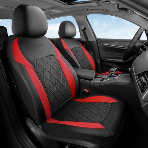 Image of Coverado Car Seat Covers, Front Seat Covers, 2 Front Automotive Seat Cover, Mesh Breathable Seat Protectors, Universal Fit for Most Cars