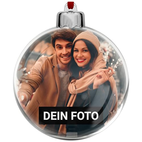 PhotoFancy® - Personalisierte Weihnachtskugel mit Foto...