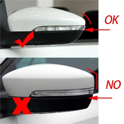 Couvercle rétroviseur extérieur carbone, style dynamique pour trajets Jetta - 2