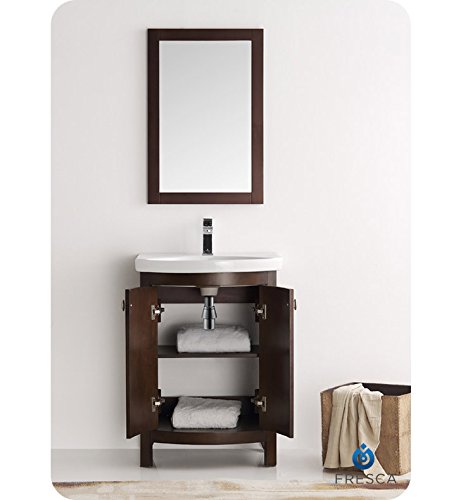 Fresca Greenwich 24" Antique Coffee Traditional Bathroom Vanity #TOP2
