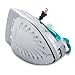 Sunbeam Steam Master 1400 Watt Large-size Anti-Drip Non-Stick Stainless Steel Soleplate Iron with Variable Steam control and 8' Retractable Cord, Chrome/Teal, GCSBSP-201-000