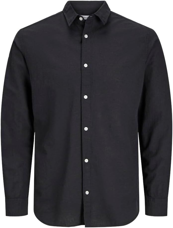 Jack & Jones - Camicia A Maniche Lunghe Oversize In Popeline Bianco Sporco A Righe