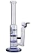Produktbild altrado Headshop Black Leaf'Glas Wasserpfeife - Bong mit 'Triple Turbine' - klar/blau - Ø 38/25mm - NS 14 - für Kräuter und Tee