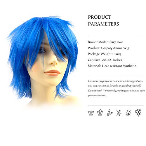 Modernfairy Hair TT-WD-T2520 Modernfairy Anime Halloween Wig Blue For Cosplay Party thumb #6