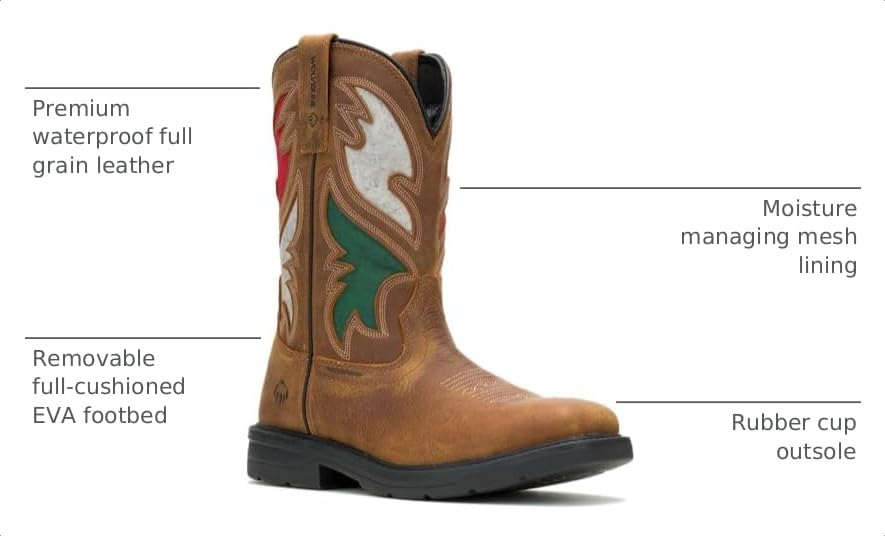 Image of Wolverine Rancher Flag Steel Toe Wellington