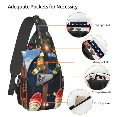 Bolso Crossbody Unisex Negro con Diseño Cartoon miniatura 3