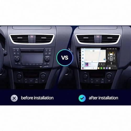 Radio coche 2 DIN para Suzuki Swift 2010-2015 con Carplay inalámbrico y Bluetooth 2