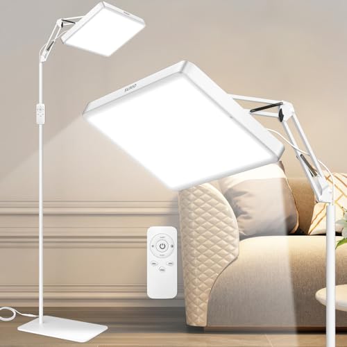 SUXIO Light Therapy Lamp - 12000 LUX Therapy Lights, Happy Lamp with Remote, Light Box Therapy with...