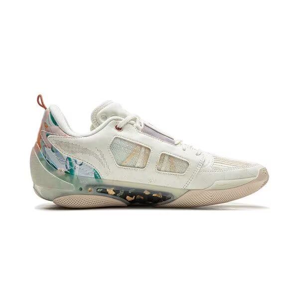 Image of LI-NING Wade 808 4 Ultra Men's Basketball Shoes Anti-Slip Professional Shock Absorption Sneakers Champagne White ABAU031-15 US 8.5