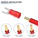 300 Pcs Red 22-16 AWG Insulated Fork Spade U-Type Wire Connector Electrical Crimp Terminal