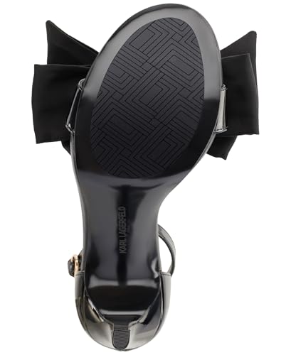 KARL LAGERFELD Women's Kenz Bow Evening Ankle Strap Heeled Sandal3