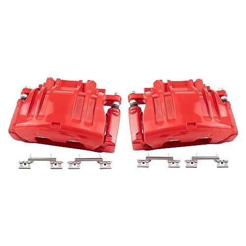 Image of TRQ Performance Front Left and Right Brake Caliper Set Compatible with 05-11 Chrysler 300 with Dual Piston Calipers without Brembo 06-11 Dodge Charger with Dual Piston Calipers without Brembo