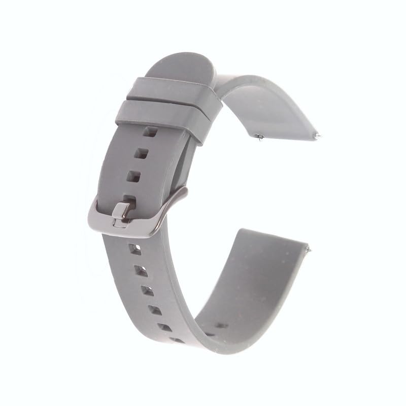 Colorcase Smart Watch Soft Silicon Strap 22mm Compatible with Noise NoiseFit Twist Go Smart Watch – Silicon Strap Band – Light Grey