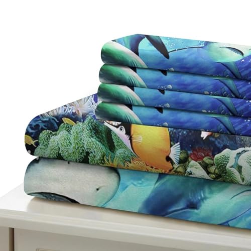 Parure de lit requin 135x200cm housse de couette microfiche 3D - 7