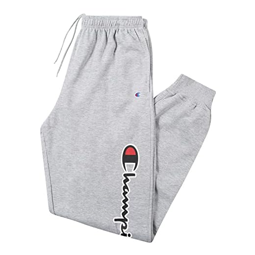 Champion Sweatpants for Men Big and Tall Cotton Fleece Joggers Heather Grey 2XLT