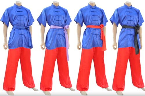 Tenue Chang Quan en satin ShenLong pour briller lors des entraînements de Kung-Fu
