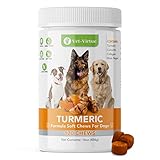 Turmeric for Dogs Anti Inflammatory Pain Relief | Organic Curcumin Dog Supplement with Collagen & Bioprene, Anti Inflammatory for Dogs, Supports HIPS, Joints & Mobility | 120 Count