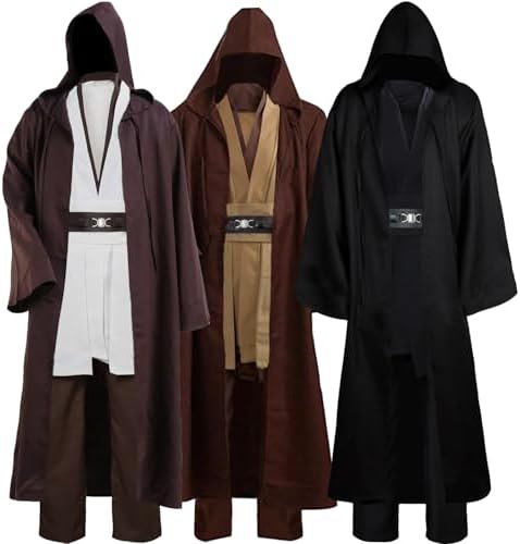 Laku Tunic Costume Mens Tunic Hooded Robe Cosplay Full Set Halloween Costume