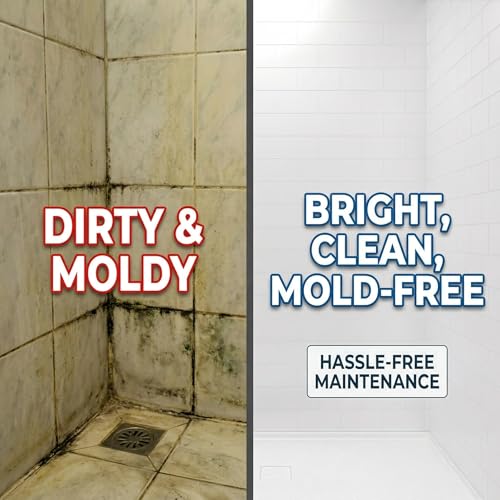32x60 Shower Wall Panels with Base Kit, 4-Piece Shower Surround Set, Glossy White Subway Tile Look, SMC Solid Surface Panels, Grout-Free Bathroom Remodeling for Tub to Walk in Shower Conversion